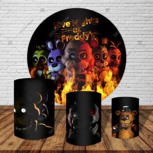 PAINEL E TRIO FIVE NIGTHS TECIDO   MALHA  PREMIUM  