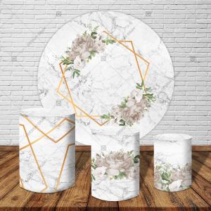 PAINEL E TRIO FLORAL CLARO TECIDO   MALHA  PREMIUM  
