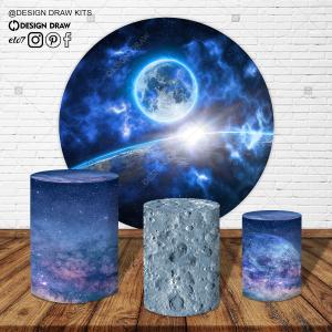 PAINEL E TRIO GALAXIA TECIDO   MALHA  PREMIUM  