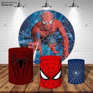 PAINEL E TRIO HOMEM ARANHA TECIDO   MALHA  PREMIUM  