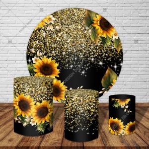 PAINEL E TRIO GIRASSOL TECIDO   MALHA  PREMIUM  