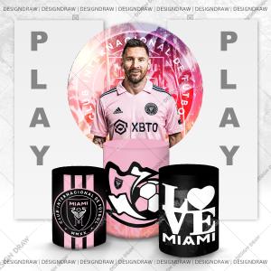 PAINEL E TRIO MESSI TECIDO   MALHA  PREMIUM  