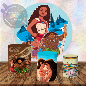PAINEL E TRIO MOANA 2 TECIDO   MALHA  PREMIUM  