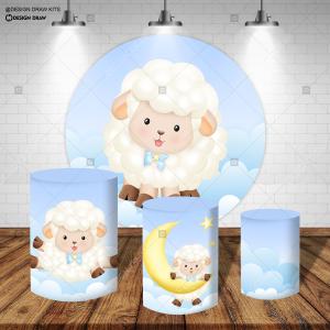 PAINEL E TRIO OVELINHA TECIDO   MALHA  PREMIUM  
