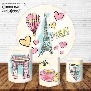 PAINEL E TRIO PARIS TECIDO   MALHA  PREMIUM  