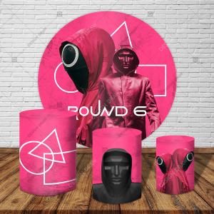 PAINEL E TRIO ROUND 6 TECIDO   MALHA  PREMIUM  