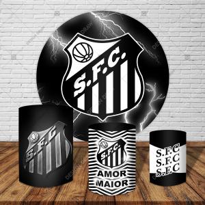 PAINEL E TRIO SANTOS TECIDO   MALHA  PREMIUM  