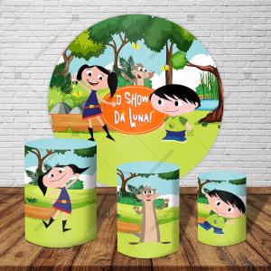 PAINEL E TRIO SHOW DA LUNA TECIDO   MALHA  PREMIUM  