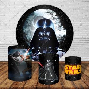 PAINEL E TRIO STAR WARS TECIDO   MALHA  PREMIUM  