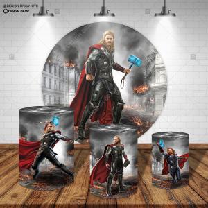 PAINEL E TRIO THOR TECIDO   MALHA  PREMIUM  