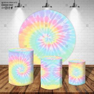 PAINEL E TRIO TIE DYE TECIDO   MALHA  PREMIUM  
