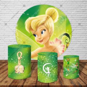 PAINEL E TRIO TINKER BELL SININHO TECIDO   MALHA  PREMIUM  