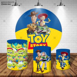 PAINEL E TRIO TOY STORY TECIDO   MALHA  PREMIUM  