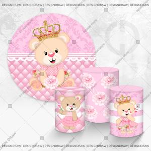 PAINEL E TRIO URSINHA REALEZA TECIDO   MALHA  PREMIUM  