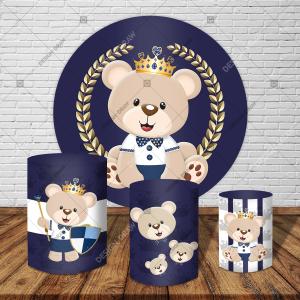PAINEL E TRIO URSINHO PRINCIPE TECIDO   MALHA  PREMIUM  