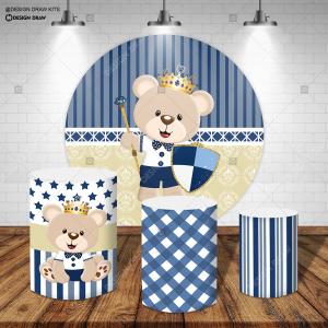 PAINEL E TRIO URSINHO PRINCIPE TECIDO   MALHA  PREMIUM  