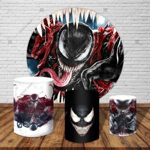 PAINEL E TRIO VENOM TECIDO   MALHA  PREMIUM  