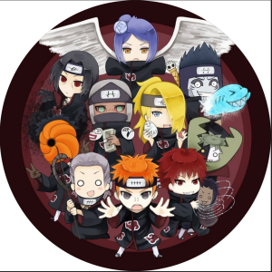 PAINEL REDONDO AKATSUKI TECIDO   MALHA  PREMIUM  