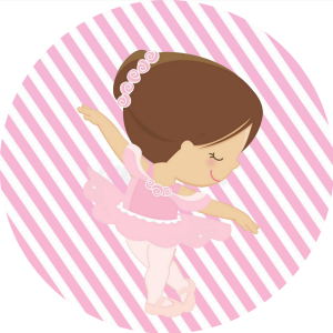 PAINEL REDONDO BAILARINA TECIDO   MALHA  PREMIUM  