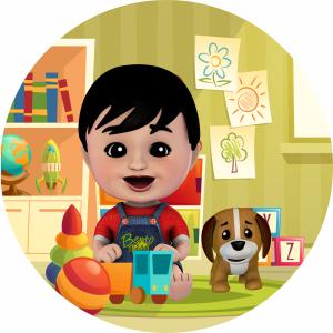 PAINEL REDONDO BENTO E TOTÓ TECIDO   MALHA  PREMIUM  