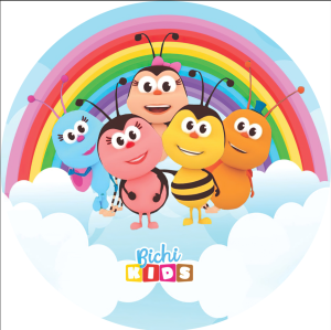 PAINEL REDONDO BICHIKIDS TECIDO   MALHA  PREMIUM  