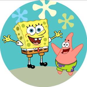 PAINEL REDONDO BOB ESPONJA TECIDO   MALHA  PREMIUM  