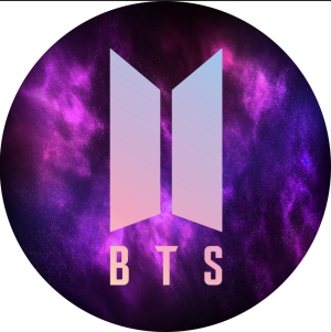 PAINEL REDONDO BTS TECIDO   MALHA  PREMIUM  