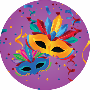 PAINEL REDONDO CARNAVAL TECIDO   MALHA  PREMIUM  