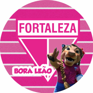 PAINEL REDONDO FORTALEZA ROSA TECIDO   MALHA  PREMIUM  