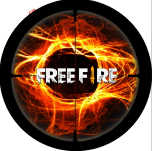 PAINEL REDONDO FREE FIRE TECIDO   MALHA  PREMIUM  