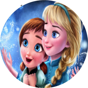 PAINEL REDONDO FROZEN TECIDO   MALHA  PREMIUM  