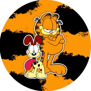 PAINEL REDONDO GARFIELD TECIDO   MALHA  PREMIUM  