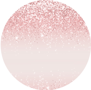 PAINEL REDONDO GLITTER ROSE TECIDO   MALHA  PREMIUM  