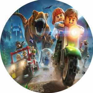 PAINEL REDONDO LEGO JURASSIC TECIDO   MALHA  PREMIUM  