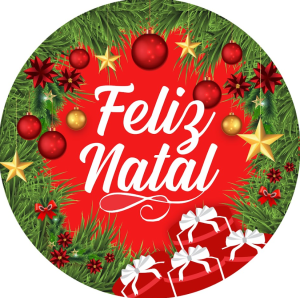 PAINEL REDONDO NATAL TECIDO   MALHA  PREMIUM  