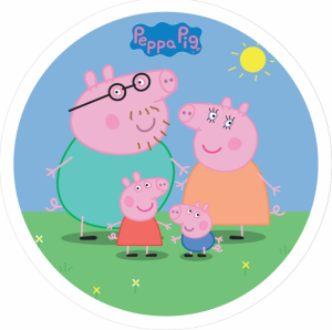 PAINEL REDONDO PEPPA TECIDO   MALHA  PREMIUM  
