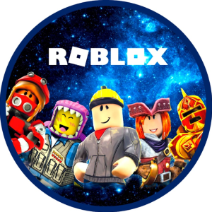 PAINEL REDONDO ROBLOX TECIDO   MALHA  PREMIUM  