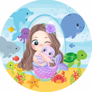 PAINEL REDONDO SEREIA TECIDO   MALHA  PREMIUM  
